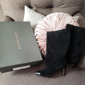 NEW Ann Taylor Amira Suede Pointy Boots